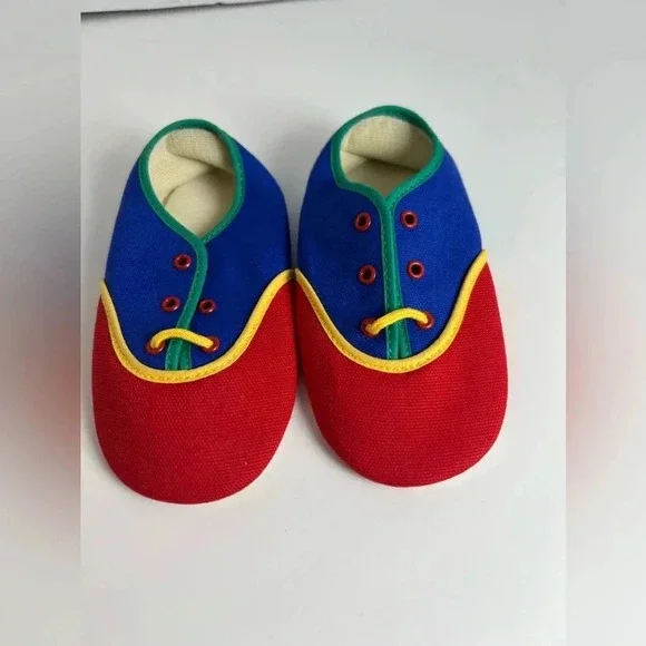 Vintage Playskool Crib Shoes Red, Blue, Green, Yellow - Picture 1 of 8